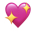 emoji heart sparkling